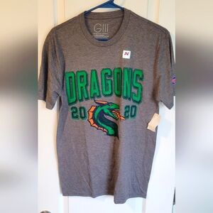 Seattle Dragons XFL Women's size small football shirt. Short sleeve gray. 18"ptp